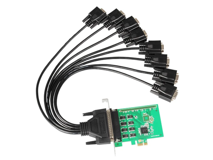

IOCREST 8 Port Serial PCI-Express with cable controller card XR17V358 Chipset RS-232 RS232 serial port expansion cards