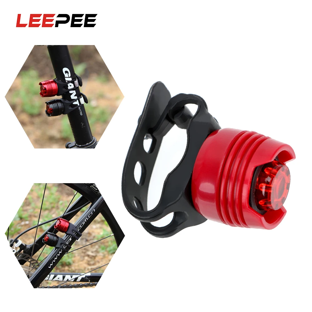 Светодиодная вспышка LEEPEE для велосипеда передняя и задняя фары предупреждающая