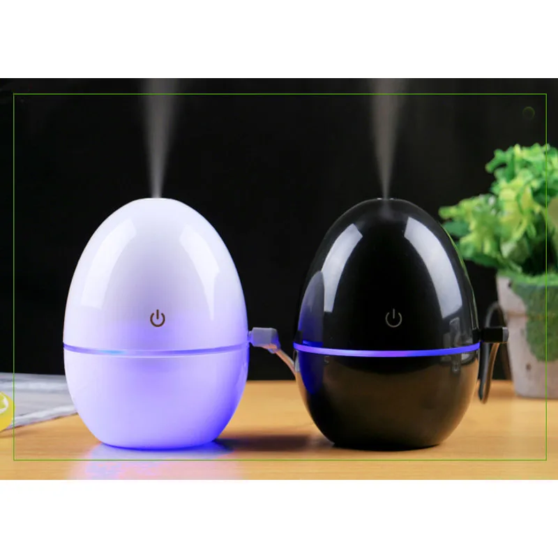 Portable Mini Humidifier Egg Shape USB Rechargeable Air Purifier Mist Maker for Home Office Car