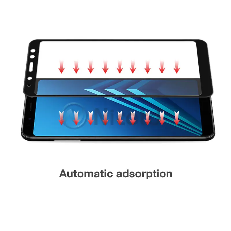 New 9D Full coverage tempered glass for Samsung Galaxy A8 Plus 2018 screen protector for Samsung A8 2018 protective glass film (3)