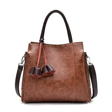 Зеленые, серые, фиолетовые, коричневые женские сумки-тоут высокого качества с цветочным принтом, Большая вместительная сумка на одно плечо, большая сумка-ведро для женщин