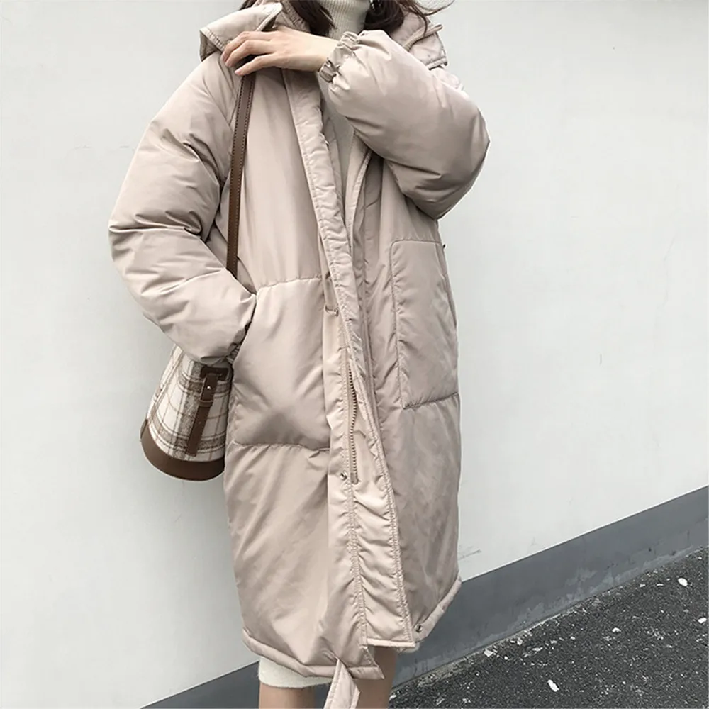 Thick Warm Duck Down Jacket Women Winter 2018 Hooded Outerwear Coats Female Long Casual Down puffer jacket Parka branded ZCX9081 (17)