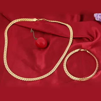 

Men Women's 7mm Gold Snake Chain Bracelet Lobster Clasps for Jewelry Necklace Bracelet