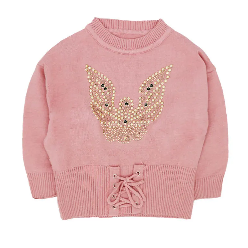 

In autumn and winter the new sweater is stuck drill butterfly shape children coat sweater a undertakes k1