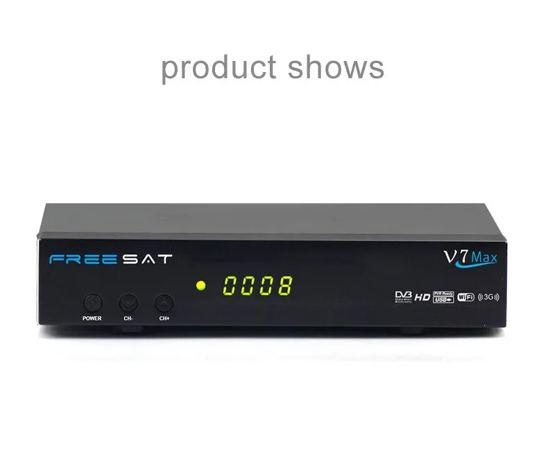 FREESAT V7 Max Спутниковый ресивер в комплекте 1 шт. USB wifi 1080P FULL HD DVB-S2 Поддержка Cccam Newcam YouTube Youporn