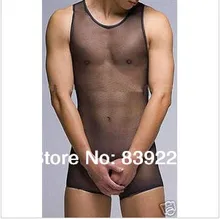 Kostenloser versand männer unterwäsche Sexy höschen männliche unterwäsche gaze transluzenten body