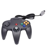 Черный 1x длинная ручка игровой контроллер Pad Джойстик для системы nintendo N64 - Цвет: Черный