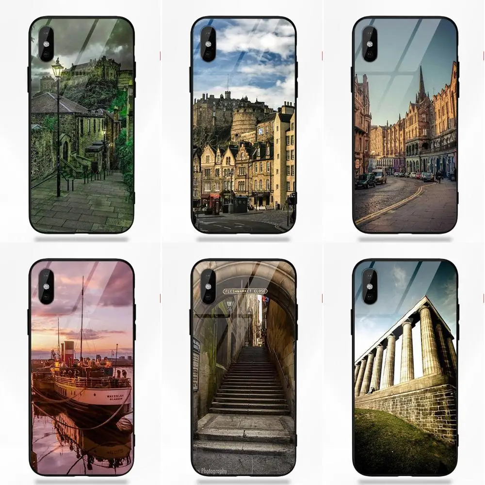 Tempered Glass Pattern Voyages Over Edinburgh For Redmi 5