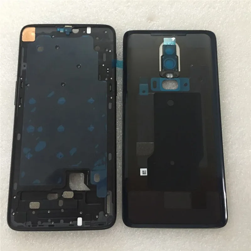 Оригинальный Корпус для Oneplus 6 Крышка батарейного отсека A6000 1 + стеклянная задняя