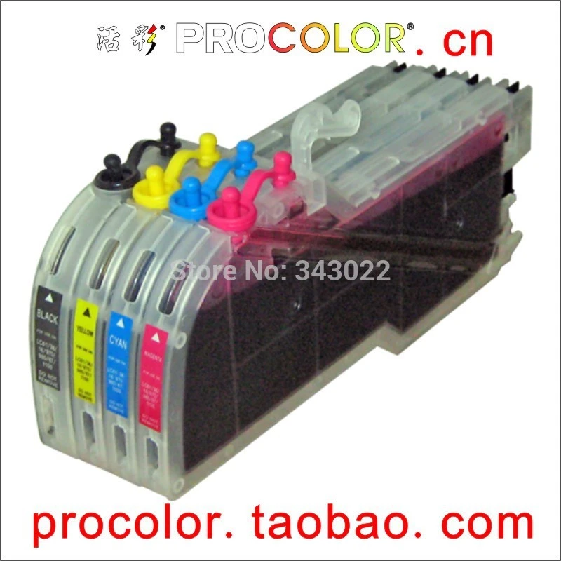 Long Refill Inkjet Cartridge Lc61 Lc38 Brother Dcp-145c/dcp-165c/dcp -195c/dcp-375cw/mfc-250c/mfc-255cw/mfc-290c/mfc-295cn.. - Ink Cartridges AliExpress