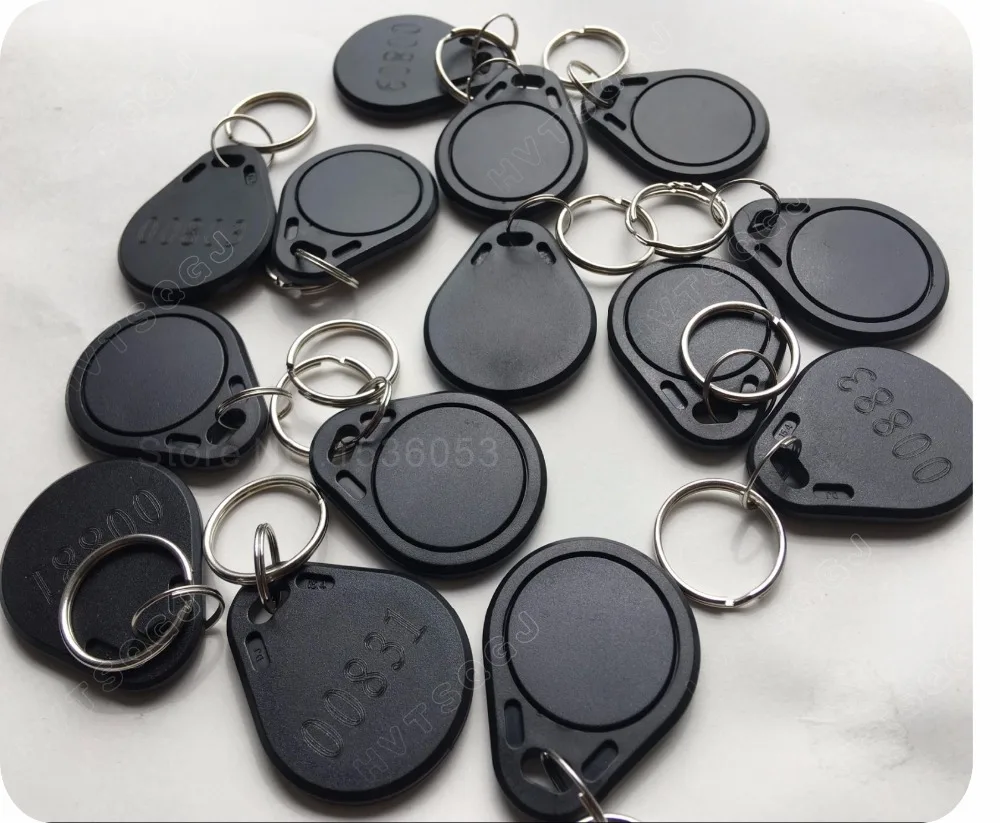 

500pcs RFID key fobs 13.56MHz proximity NFC tags nfc 215 chip tag keyfob tag for all nfc products