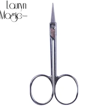 

New Stainless Steel Small Eyebrow Nose Hair Scissors Cut Manicure Facial Trimming Tweezer Makeup Beauty Tool