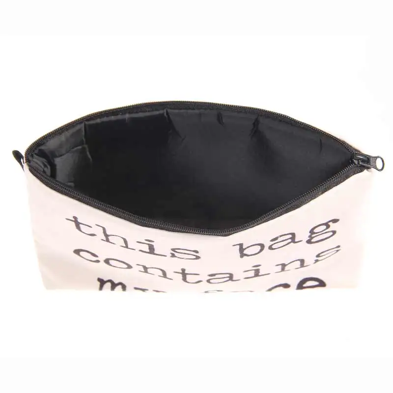Jom Tokoy Heat Transfer Printing Cosmetic Bag Fashion Women Brand makeup bag This Bag Contains My Face Jom Tokoy Heat Transfer Printing Cosmetic Bag Fashion Women Brand makeup bag This Bag Contains My Face