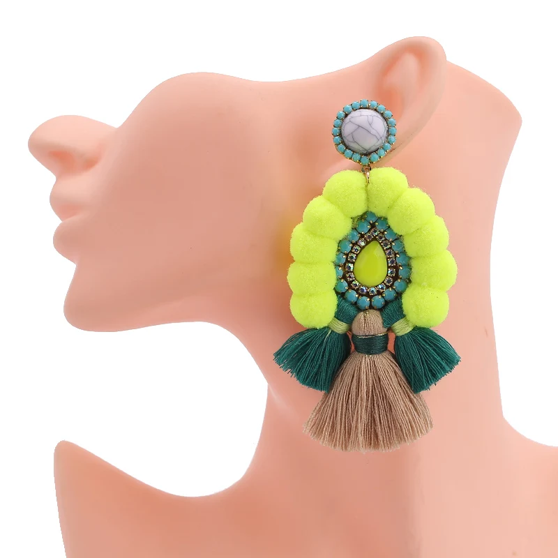 bohemian pendientes tassel earrings for women dangle earrings for women
