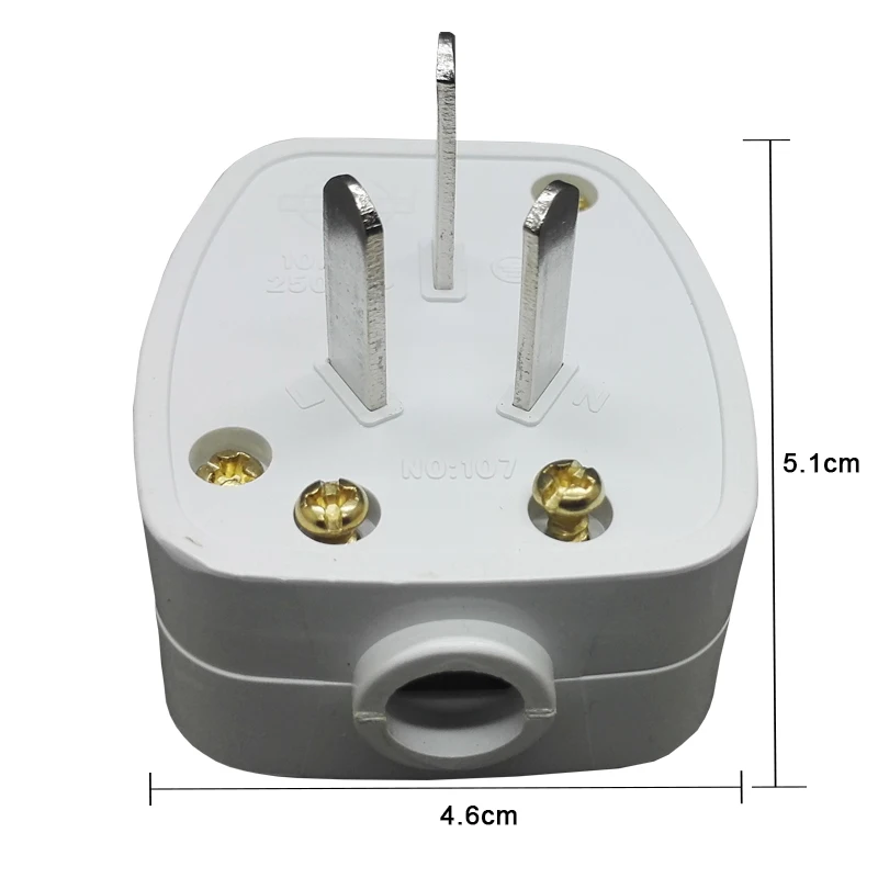 5 шт. AU Switch 250В 10А AC Power Plug с переключателем мужской электрической розетки