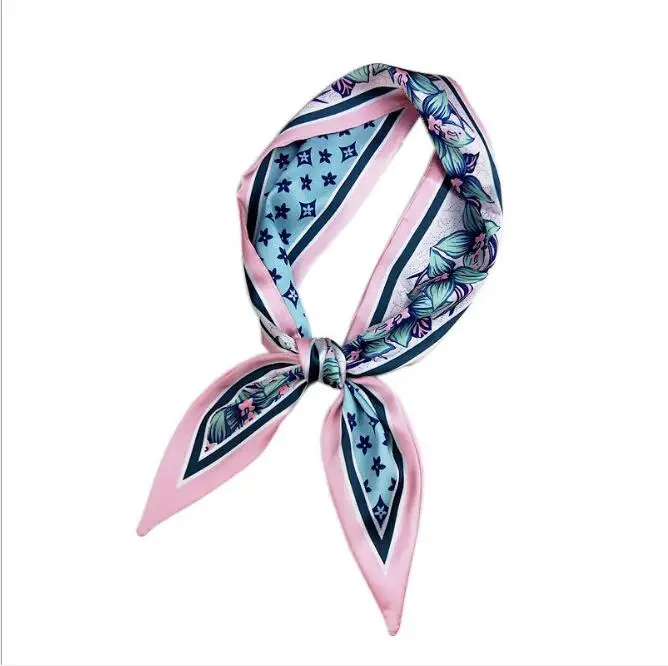 

HOT twill silk scarf women Tarot printed neck scarf small long scarves hair band bag ribbon constellation tie scarf for girls