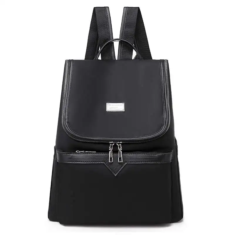 Летний модный трендовый женский рюкзак, Многофункциональный модный нейлоновый школьный рюкзак для девочек-подростков, милый стильный женский рюкзак - Цвет: Black