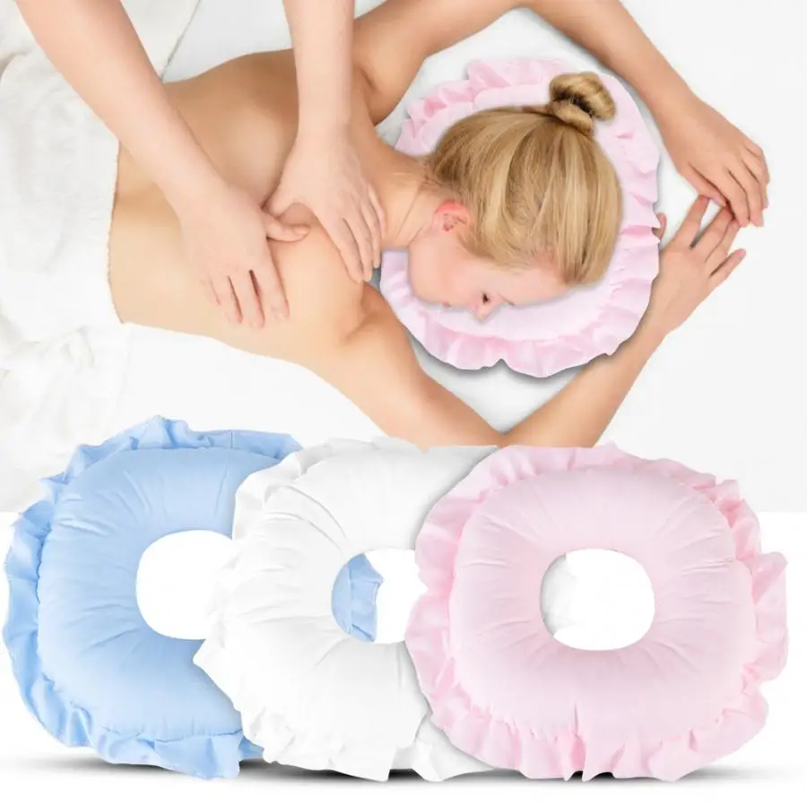 Massage Pillow Travel Airplane Air Inflatable Neck Pillows Car Head Neck Rest Air Cushion for Sleep Massage Relaxation