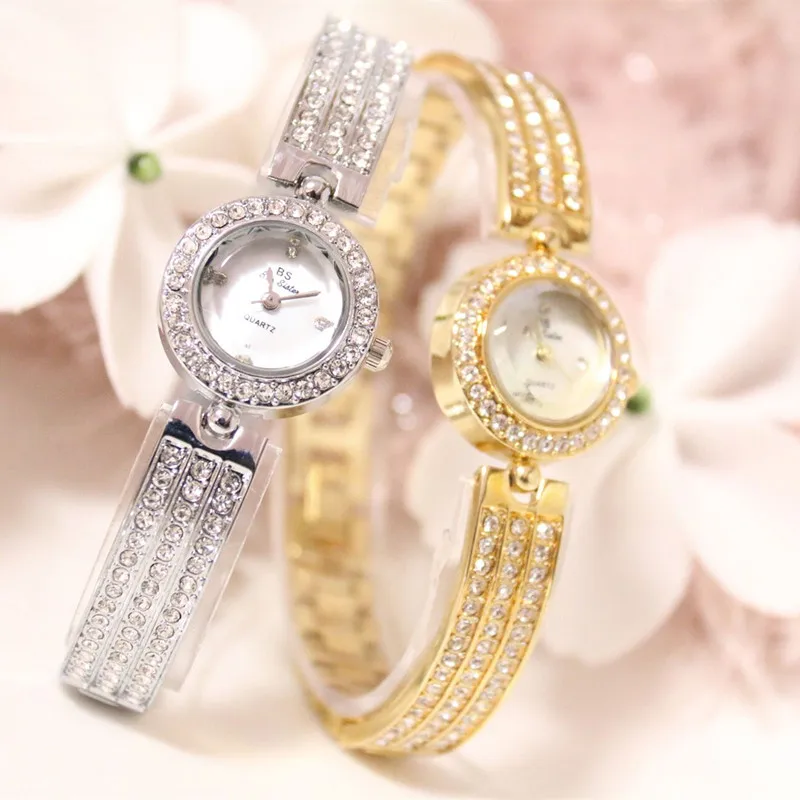 

Rhinestone Pearl Female Watch Without Digital New Hot-selling Mother-of-pearl Pearl Strap High-end Chain Watch Rhinestone Scale