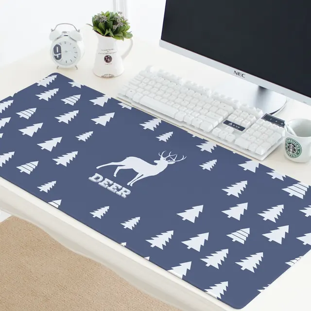 Nordic Deer XL Ukuran 780 300 3mm Tahan Air Karet  Mousepad 