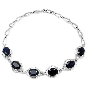 

Qi Xuan_Free Mail Starlight Dark Blue Stone Bracelets_S925 Solid Silver Fashion Bracelets_Manufacturer Directly Sales