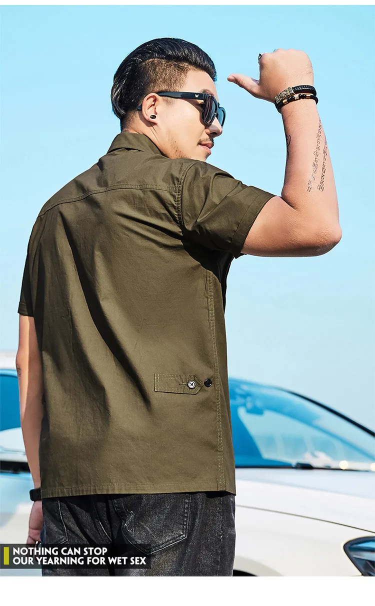 GXXH, высокое качество, Мужская тактическая рубашка карго, хлопок, мужская рубашка в Военном Стиле, Camisa Masculina, армейский зеленый цвет, большие размеры, Xxxxl, мужская рубашка