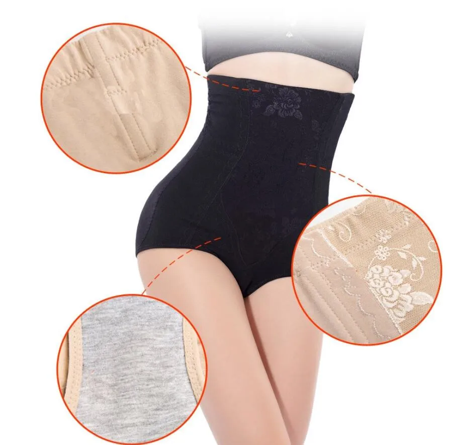 M-5XL Pluse Size High Waist Women Slimming Control Panties Body Shaper Butt Lift With Tummy Control Underwear Shapewear Briefs