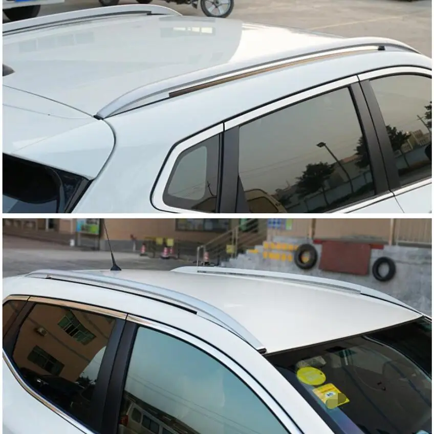 Yimaautotrims حامل سقفي سياج جانبي القضبان حامل الحقائب لنيسان قاشقاي J11 2014-2016 الفضة!