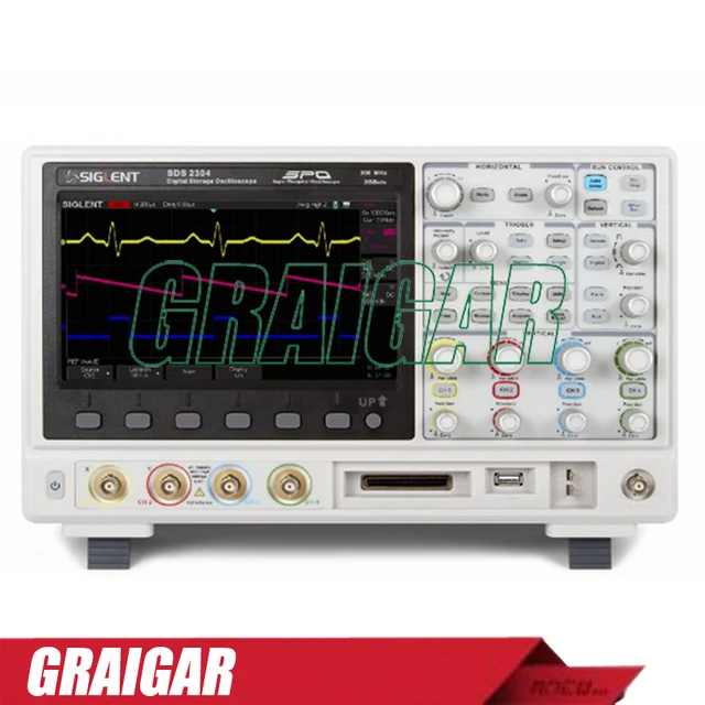 Cheap SIGLENT SDS2304 Oscilloscope 8 inch TFT-LCD 300MHz 4 Channels SPO Technology Digital Storage Oscilloscope with 28M Memory Depth Cheap SIGLENT SDS2304 Oscilloscope 8 inch TFT-LCD 300MHz 4 Channels SPO Technology Digital Storage Oscilloscope with 28M Memory Depth