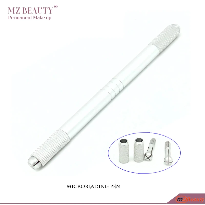 

Double Head Microblading pen Manual tattoo pen permanent makeup tatoo pen microblading tool with 2 pcs needle blade tebori pen