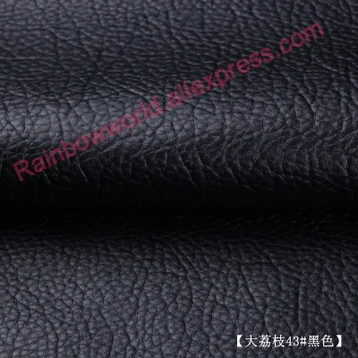 

Black and many colors High Quality Giant Pebble PU Leather fabric like leechee for DIY patchwork handmade bag material(50*69cm)