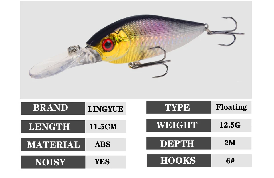 LINGYUE 1 шт. жесткий пластиковый гольян Рыболовная Приманка 11 см 12 г медленное погружение воблеры длинные стрелы кренкбейты Isca искусственная приманка Pesca