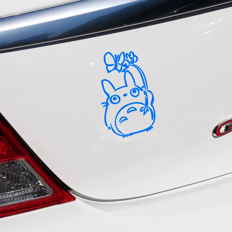 Totoro дизайн мультяшный стикер автомобиля Высечки Виниловые Наклейки