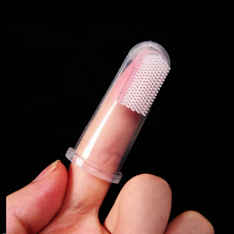 

Pet Dog Finger Toothbrush Chihuahua Teddy Addition Bad Breath Tartar Teeth Care Puppy Dogs Soft Silicone Tooth Cleaning Brushes