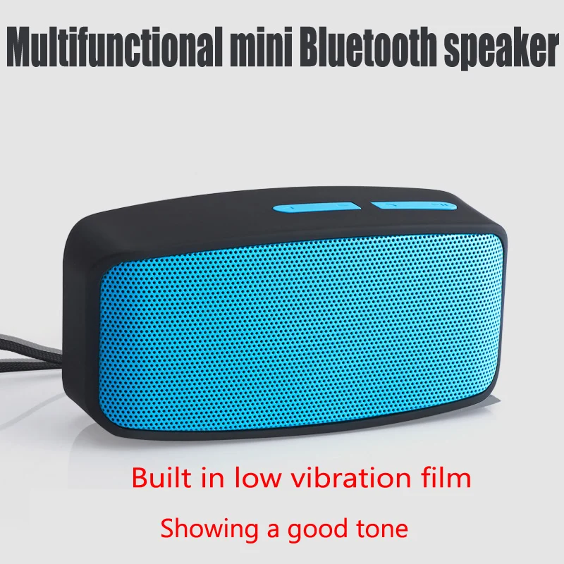 Портативная беспроводная Bluetooth колонка с микрофоном поддержка TF карт FM радио