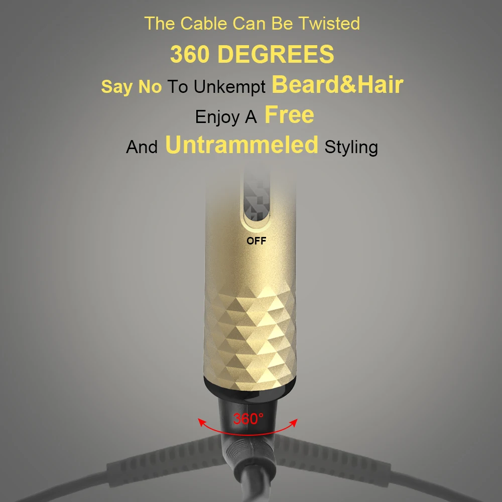 ANLAN Beard Hair Straightener Brush Multifunctional Men Ceramic Heated Hair Straightener Brush Quick Styler Comb Straightener