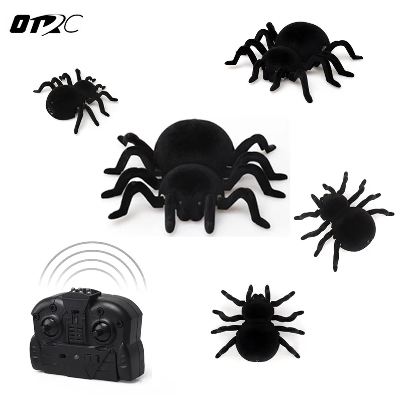

Radio Control Simulation Furry Electronic Spider Scary Wall Climbing Spider Toy Kids Gift Halloween Surprise RC Animal