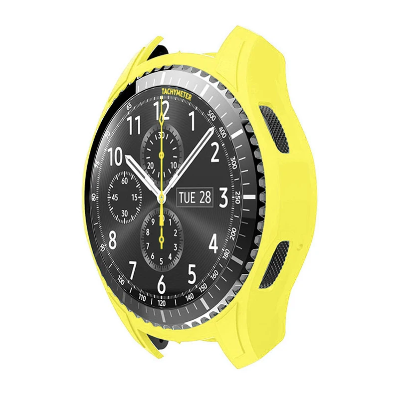 Силиконовый чехол для часов Samsung Gear S3 Frontier Galaxy Watch 46 мм цветной защитный смарт S 3