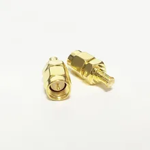 Шт. 1 шт. SMA штекер к MCX Штекер RF коаксиальный адаптер конвертер прямой позолоченный