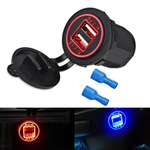 2 Ports Car 5v 4.2A Dual USB Cigarette Lighter Outlet Power Adapter Boat Truck Auto USB Charger Socket Motorcycle Charging 2 Ports Car 5v 4.2A Dual USB Cigarette Lighter Outlet Power Adapter Boat Truck Auto USB Charger Socket Motorcycle Charging
