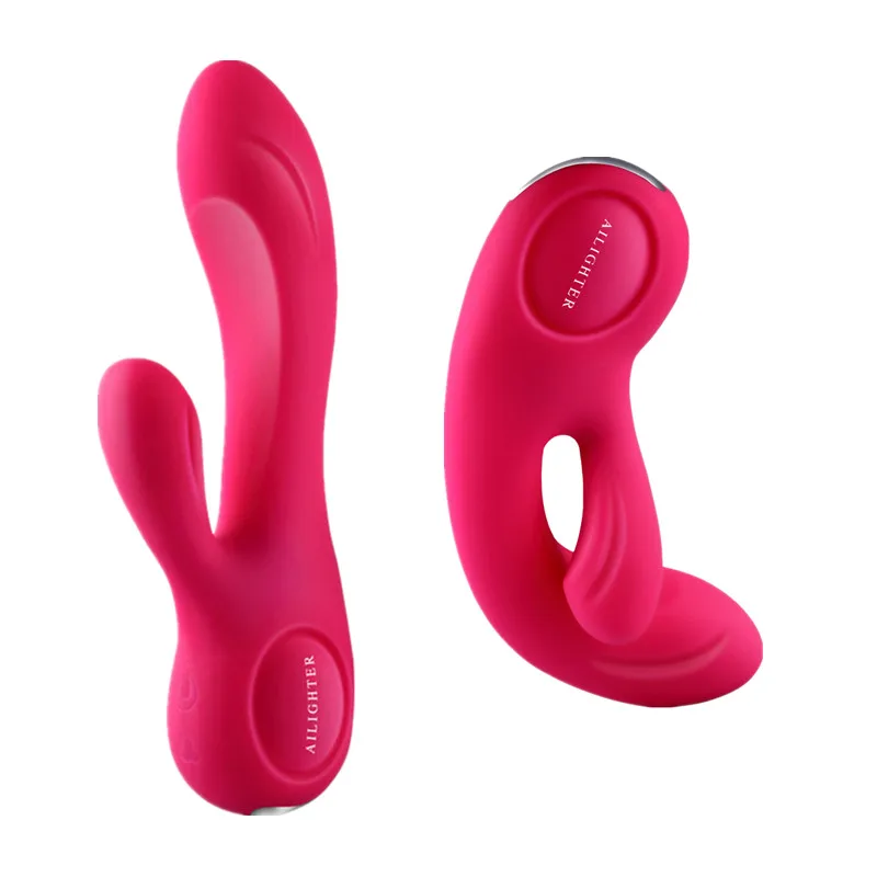  7 Speed Dildo Vibrator USB Rechargeable Pressure Sensor Vibrators G-spot Vibrator For Women Silicone Rabbit Vibrating Sex Toys 