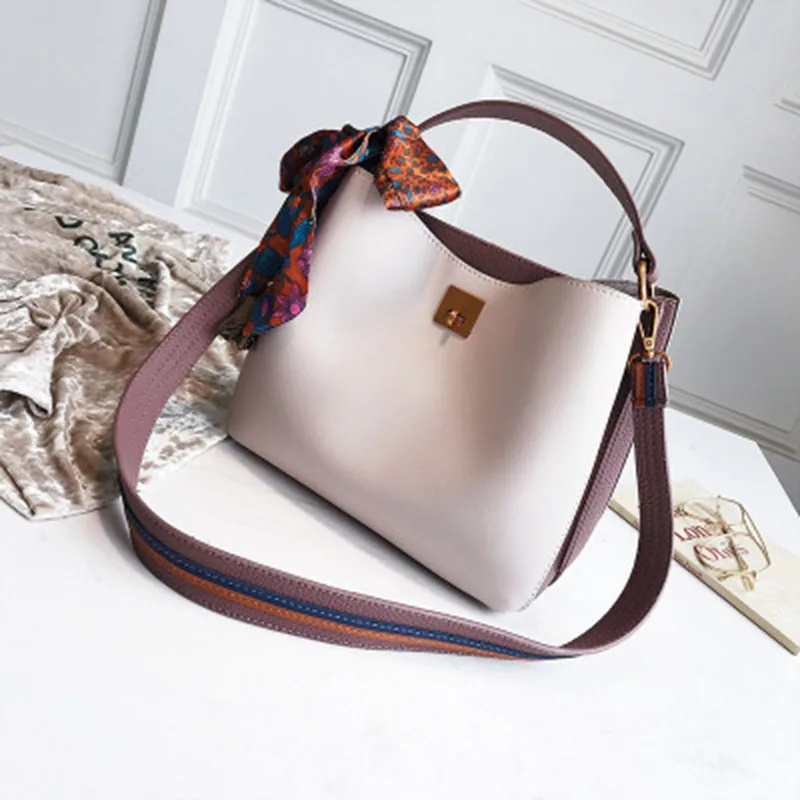 

shoulder bags woman of skin High quality Silk scarf lock PU leather Women's Designer Handbag Chain Shoulder Messenger bags