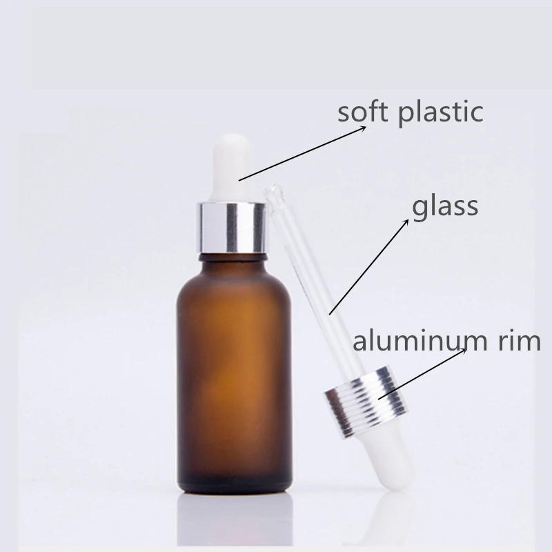 Download Drop Ship 15ml Empty Frosted Dropper Bottle Amber Glass Vial Nasal Oil E Liquid Makeup Refillable Containers Package Logo Print Refillable Bottles Aliexpress