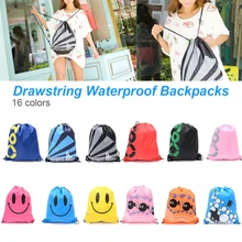 Водонепроницаемый шнурок рюкзак для плавания красочные двухслойные сумки на плечо сумки для плавания для спорта на открытом воздухе