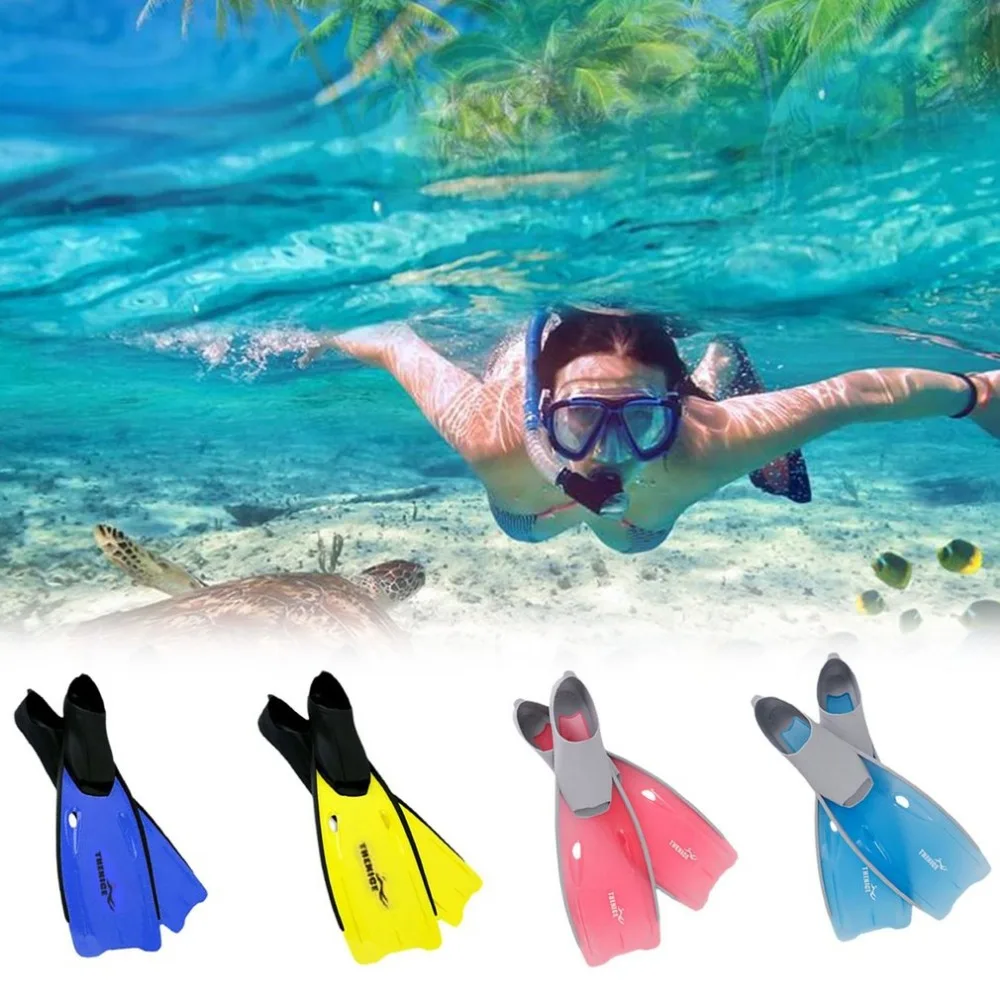 Long Fins Snorkeling Equipment Swimming Frog Shoes Full Foot Swimming Snorkeling Flippers
