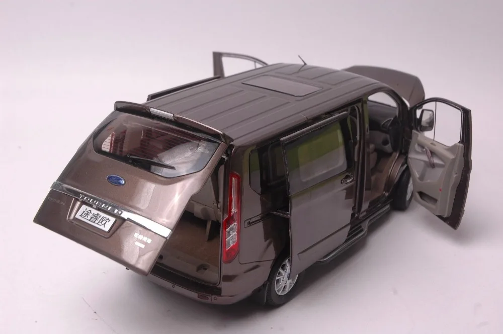 1:18 литья под давлением модель для Ford Tourneo коричневый MPV сплав игрушка автомобиль миниатюрная коллекция подарок