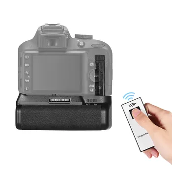 

Vertical Battery Grip Holder EN-EL 14 Battery Powered with IR Remote Control for Nikon D5300 D3300 D3200 D3100 DSLR Camera
