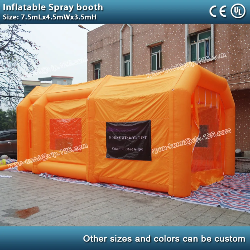 mobile inflatable paint tent for car repair