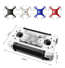 RC Drone Quadrocopter FQ777-124 Pocket Drone 4CH 6Axis Gyro Quadcopter Switchable Controller RTF UAV RC Helicopter Mini Drone