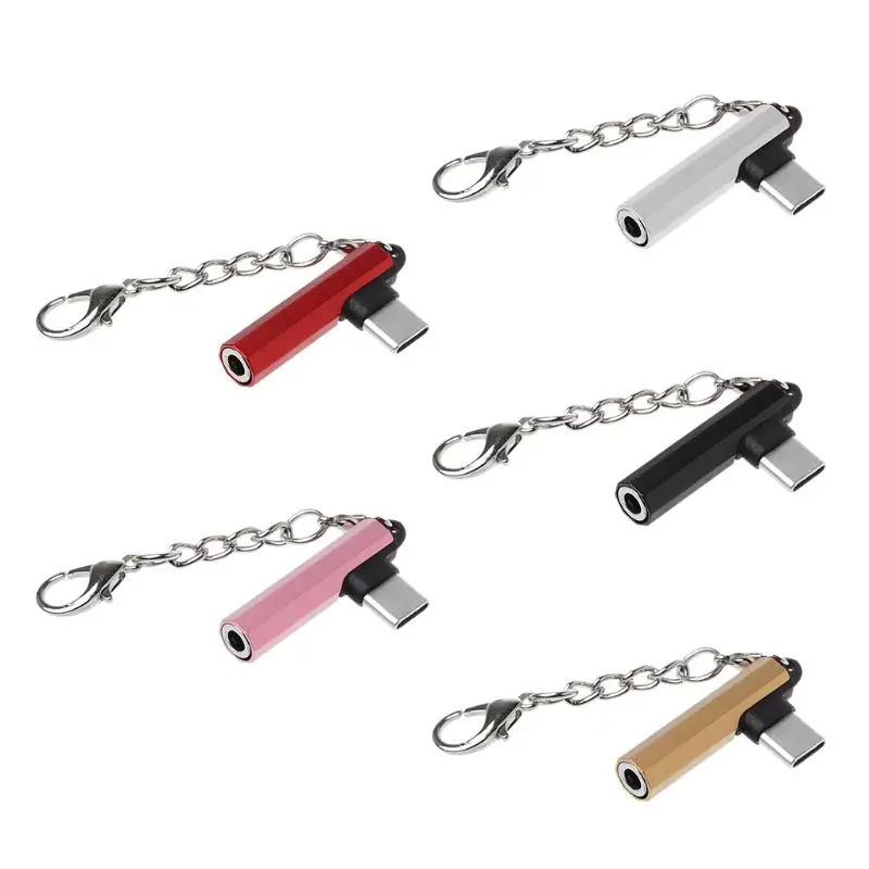 

USB C Type C To 3.5mm Earphone Cable for Xiaomi 6 4S 4C 6X 8 Note 3 Mix 2 Huawei Mate 20/10 P20